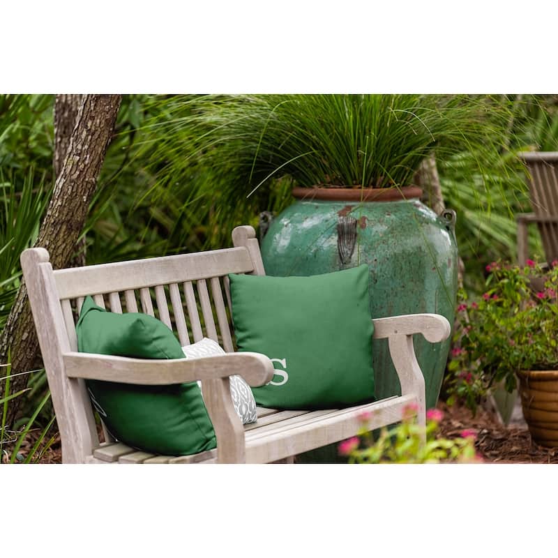 Modern Monogram Indoor/Outdoor Throw Pillow-S