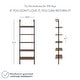 preview thumbnail 26 of 81, Nathan James Theo 5-Shelf Ladder Bookcase Wood with Metal Frame