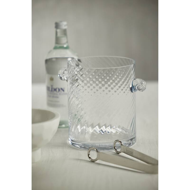 Harrow Swirl Glass Ice Bucket