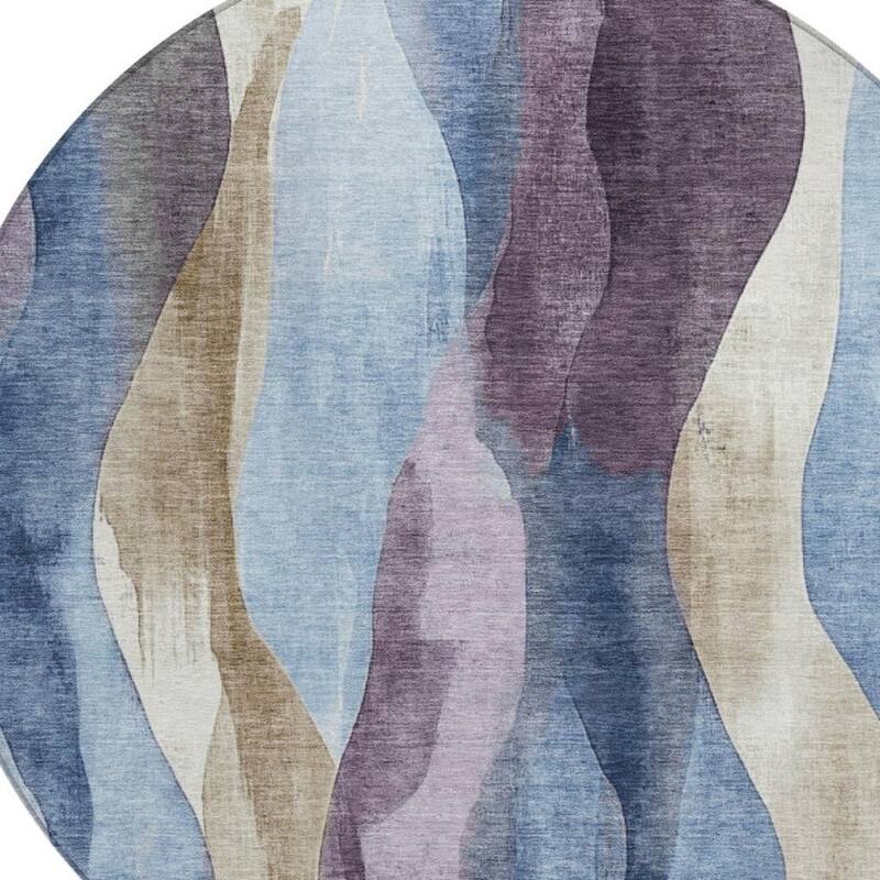 HomeRoots Abstract Transitional Rectangle Outdoor Rug