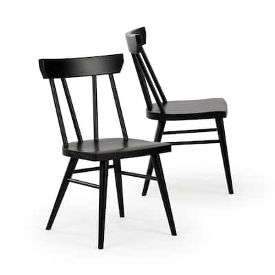 Plank and Beam Solid Wood Windsor Dining Chair - Set of 2
