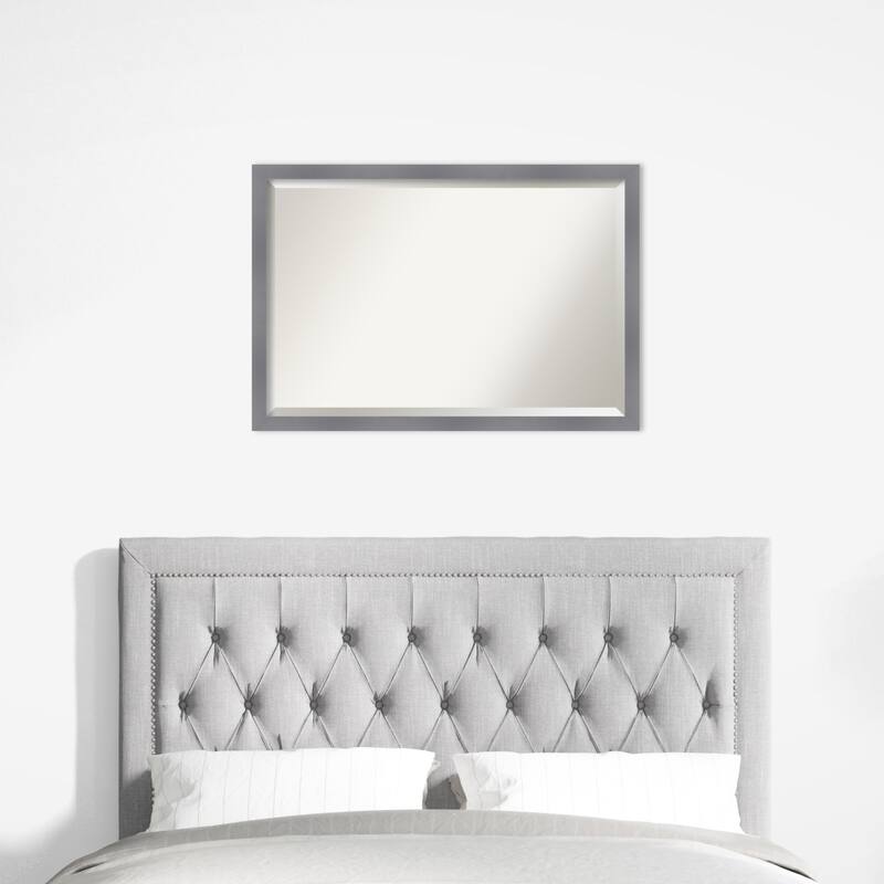 Edwin Beveled Wood Framed Wall Mirror