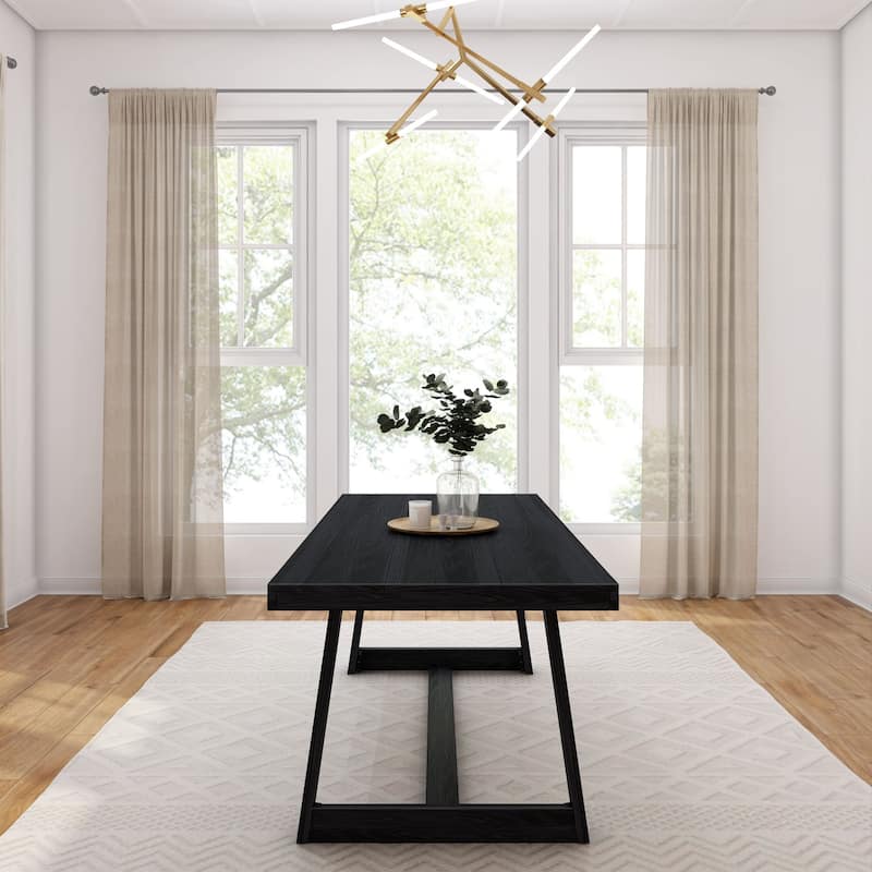 Plank and Beam Classic Farmhouse Solid Wood Dining Table - 84"