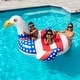 preview thumbnail 3 of 3, Giant Ride-On Americana Eagle Inflatable Swimming Pool Float - 78"
