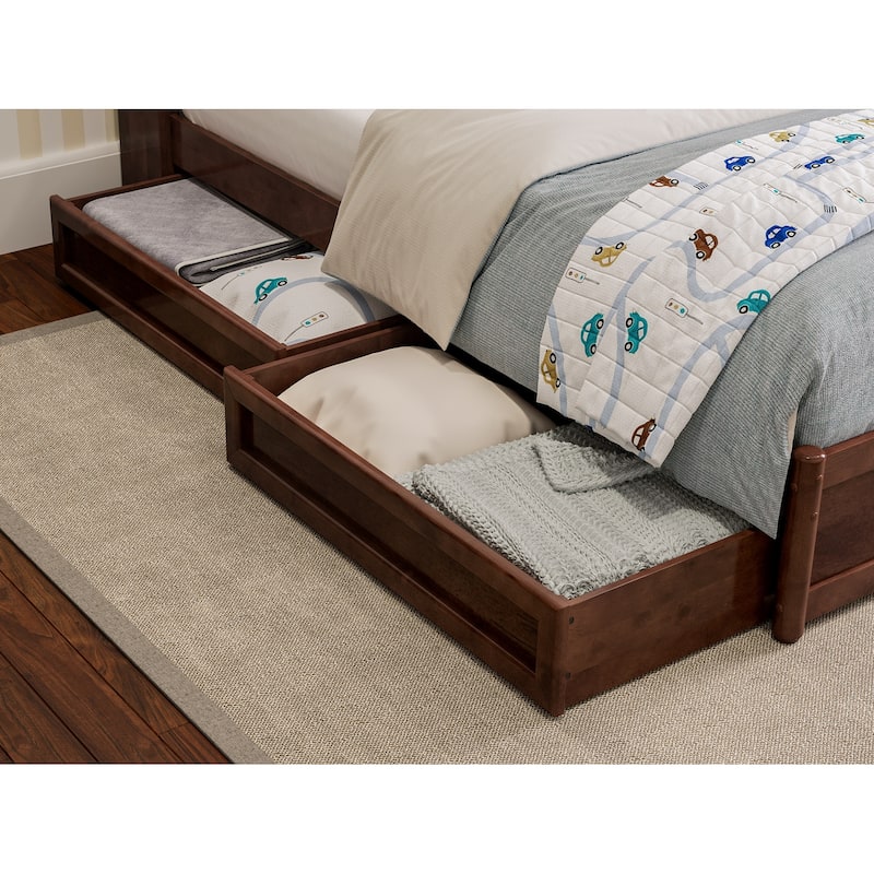 Hadley Platform Bed with Panel Footboard and Storage Drawers