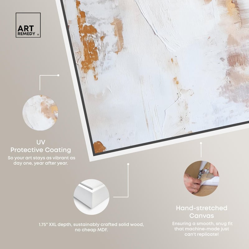 Golden Bronze Ripple I Canvas by Art Remedy