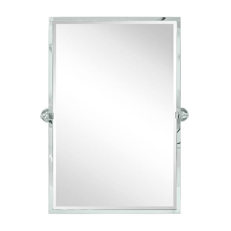 Blakley Rectangle Metal Wall Mirror - 36" x 24" - Chrome