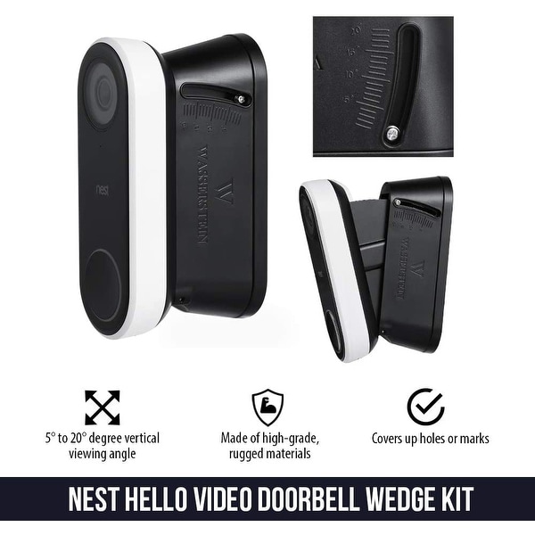 Wasserstein Vertical Wall Mount for Google Nest Hello Video