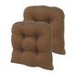 Gripper Tyson Large 17" x 17" Universal Chair Cushion, Set of 2 - Chocolate
