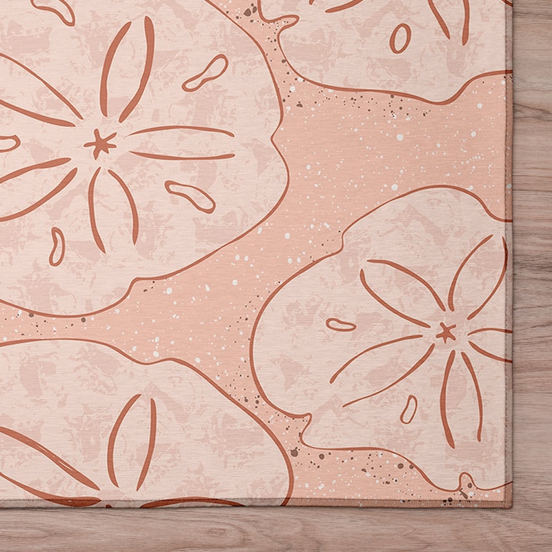 Indoor/ Outdoor Surfside Starfish Washable Rug New