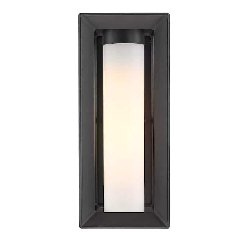 Smyth 14" Tall UV-coated Outdoor Wall Sconce with Glass Shade
