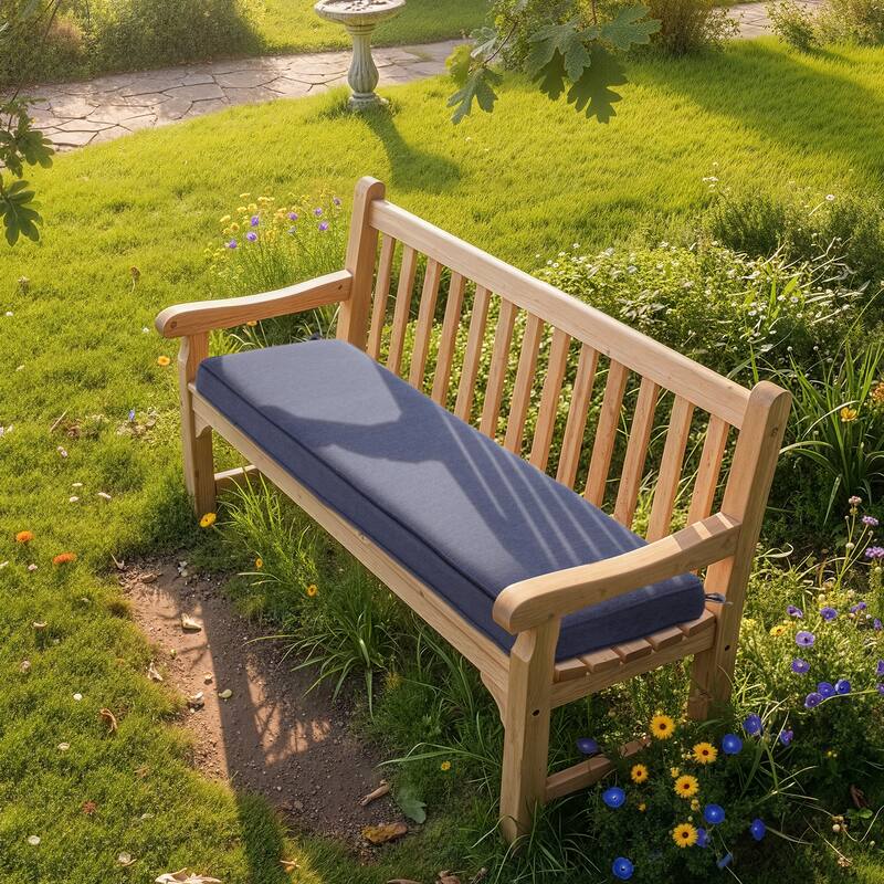 Aoodor Patio Furniture 46" x 18" x 3.1" Outdoor Bench Cushion