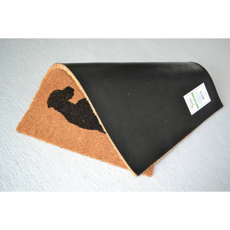 Love at first bite Dog Outdoor Coir Non Skid Doormat