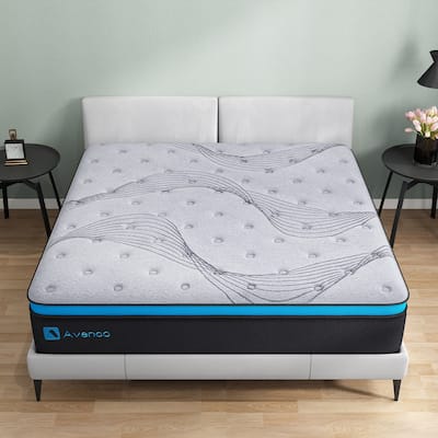 12 inch Hybrid Mattress Innerspring and Gel Memory Foam in a Box