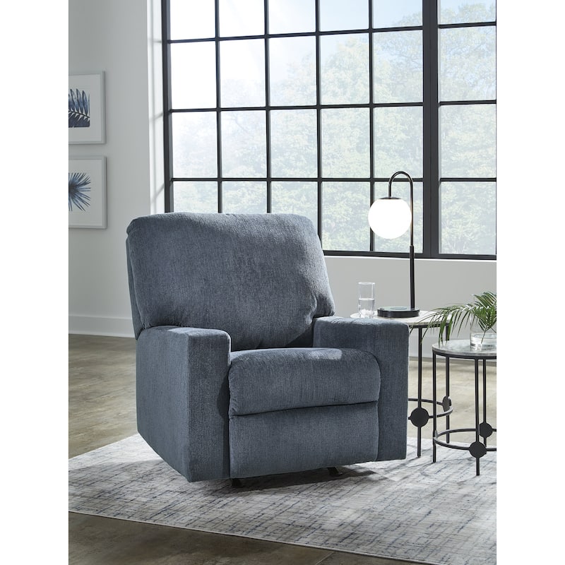 Signature Design by Ashley Rannis Rocker Recliner - Blue