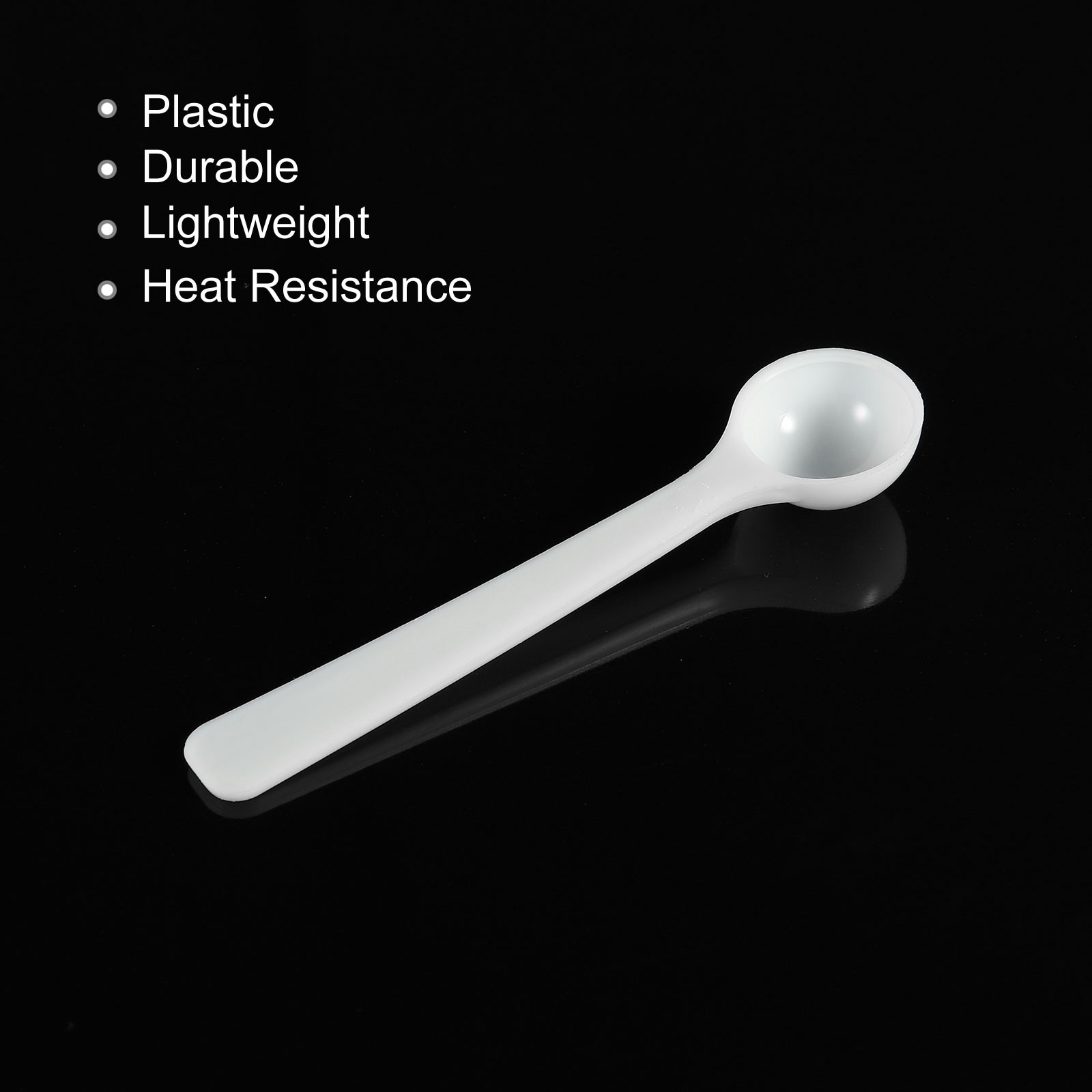 1cc Mini Plastic Scoop Mixing Measuring Spoons Tiny Small Apx 1/5 teaspoon  1ml
