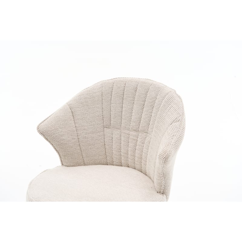 Ostweer Furniture 25" White Wing Back Swivel Bar Stools Set of 2
