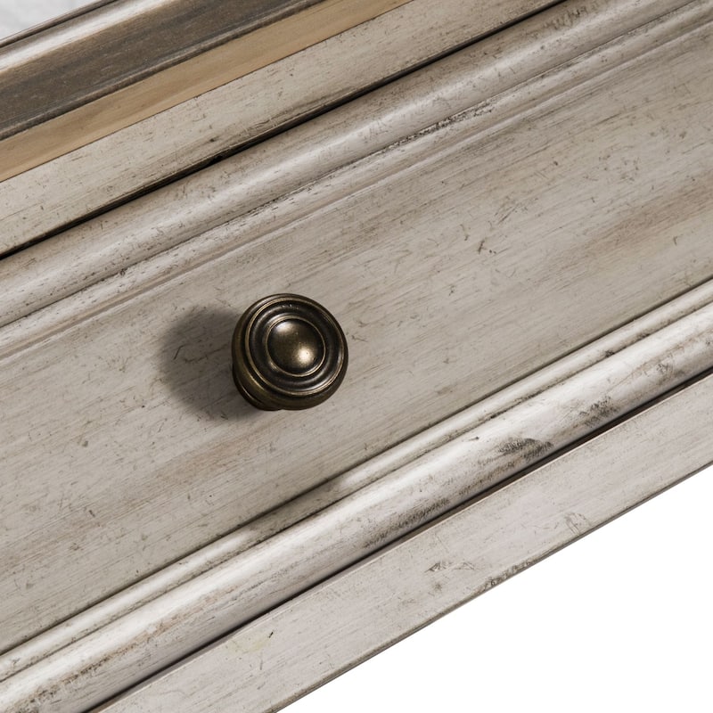 Heartland Antique White Tobacco Rect Ceiling Tile Cocktail Table