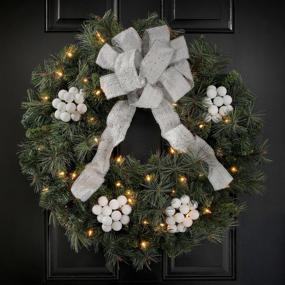 30mm Shatterproof Plastic 12 Bunch Shiney Stemball Set of 4