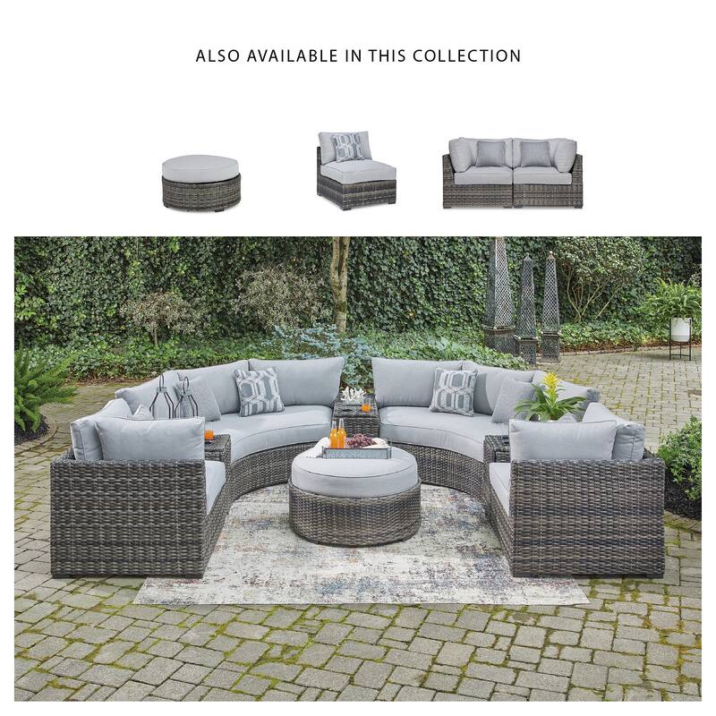 Signature Design by Ashley Harbor Court Ottoman with Cushion - 32"W x 32"D x 20"H