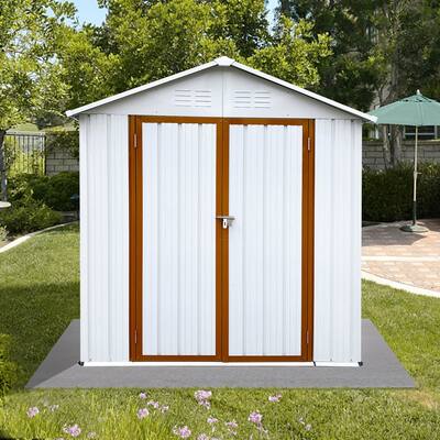 Out Storage Sheds 4ft×6ft Apex Roof Brown + Black