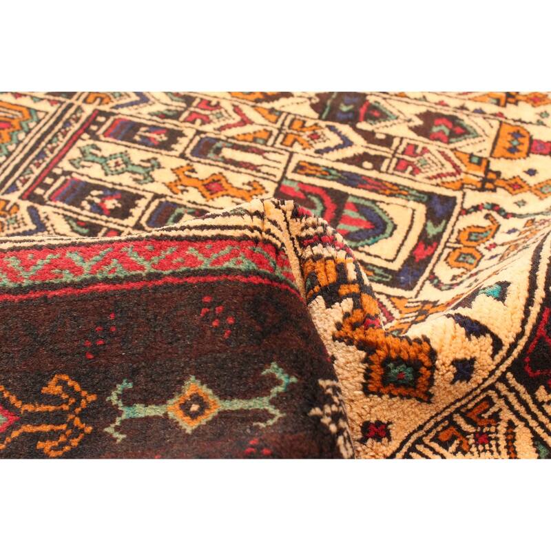 ECARPETGALLERY Hand-knotted Teimani Light Brown Wool Rug - 2'9 x 4'6