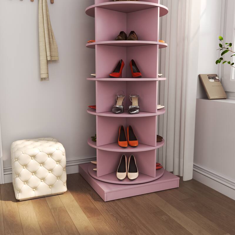 360 Rotating shoe cabinet 6 layers