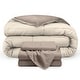 preview thumbnail 28 of 54, Bare Home Down Alternative Reversible Bed-in-a-Bag Sand/Taupe, Sheets: Taupe - Twin XL