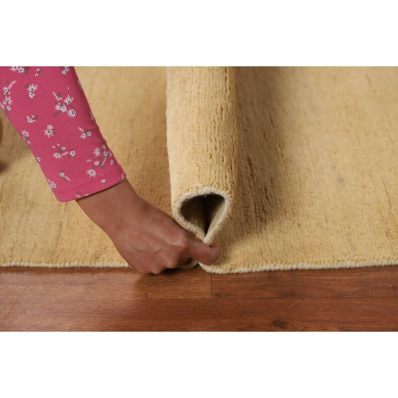 Modern Gabbeh Oriental Foyer Rug Handmade Contemporary Wool Carpet - 2'7"x 3'11"