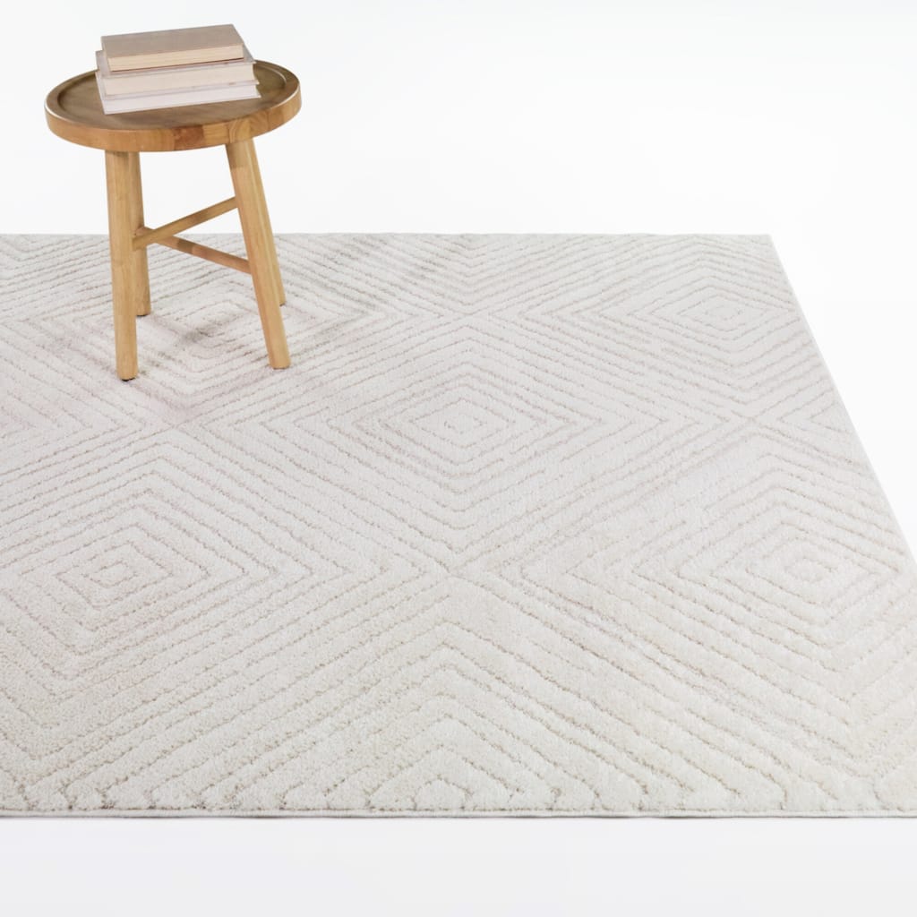 Jacobson Diamond Textured Indoor/Outdoor Area Rug