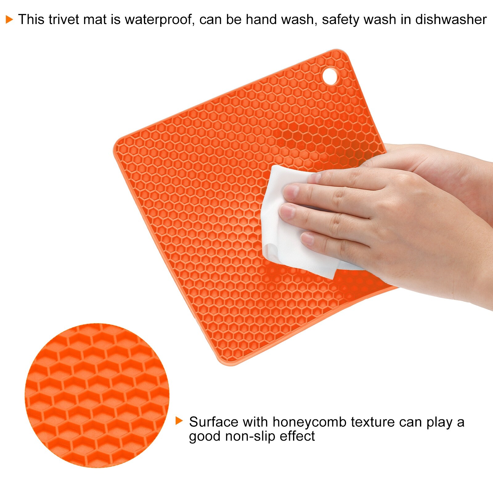 18cm Silicone Pad Pot Mat Insulation Trivet Heat Resistant Anti-Slip For  Table Oven Mitts Extra