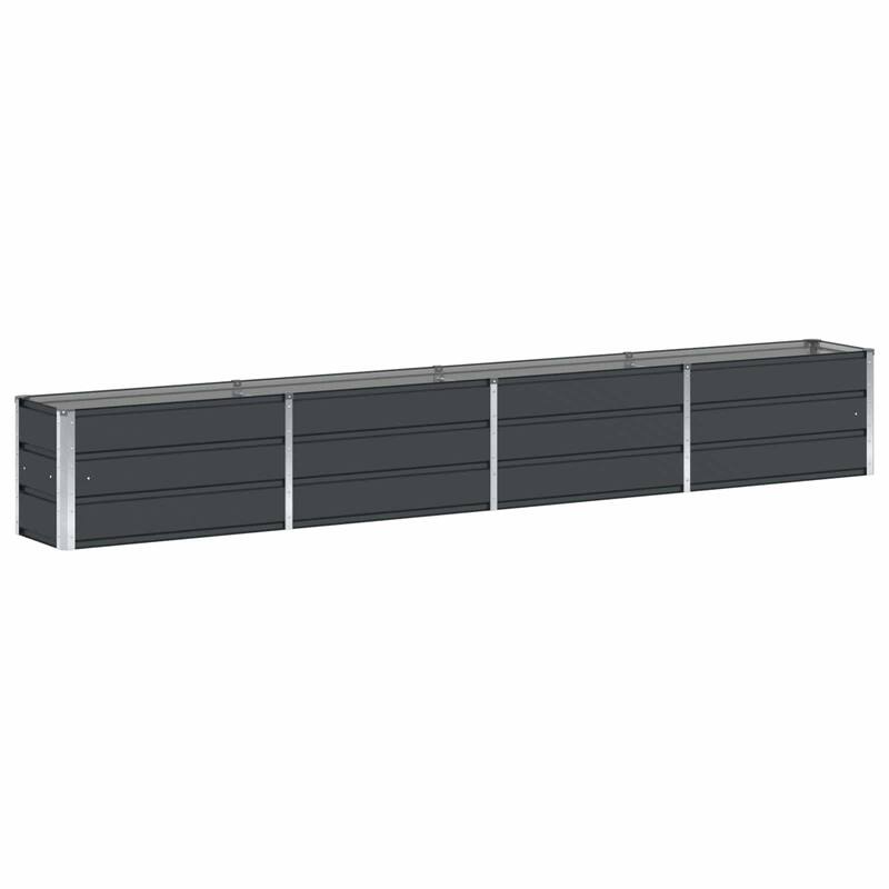 vidaXL Planter in Steel - 39.37 x 15.75 x 17.72"