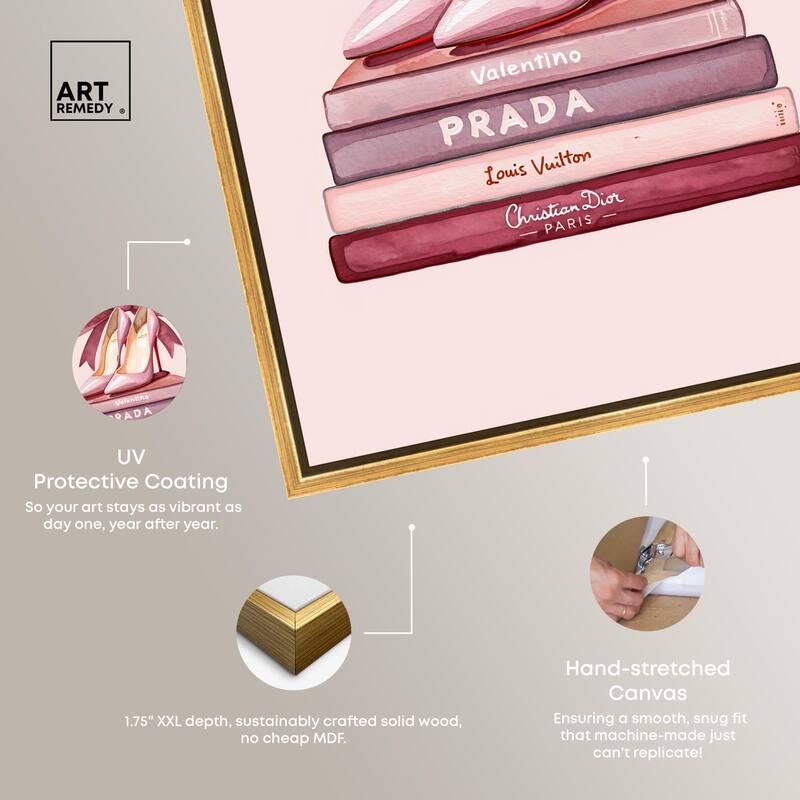 Stack of Fashion Canvas by Art Remedy