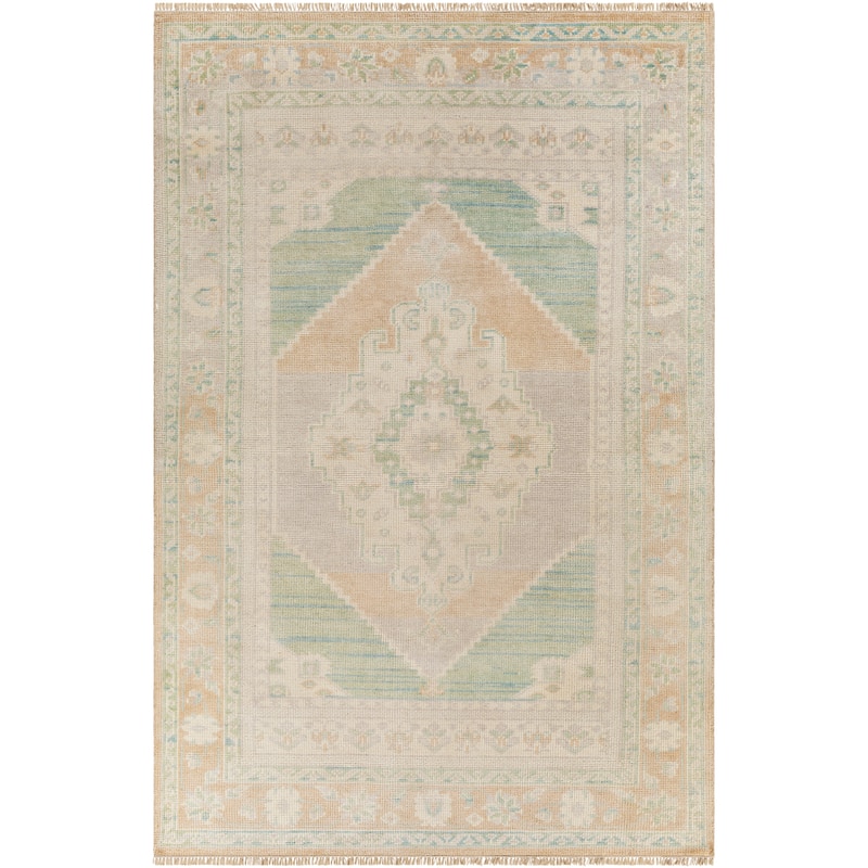 Juhi Handmade Vintage Medallion Wool & Viscose Area Rug