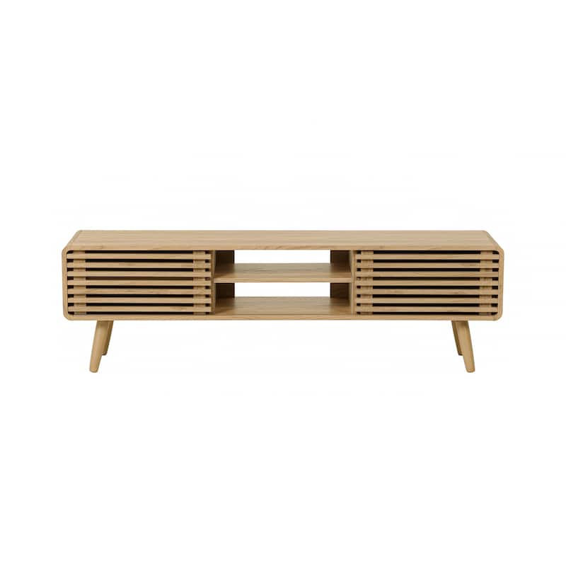 NPD Furniture Wilson 58 Inch Slat Low TV Stand