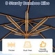 preview thumbnail 29 of 28, Costway 9 FT Patio Umbrella with Adjustable Height Rope Pulley Lift