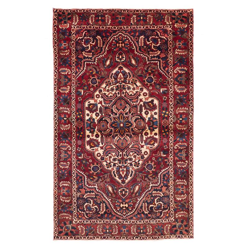 ECARPETGALLERY Hand-knotted Anatolian Vintage Red Wool Rug - 5'0 x 8'3