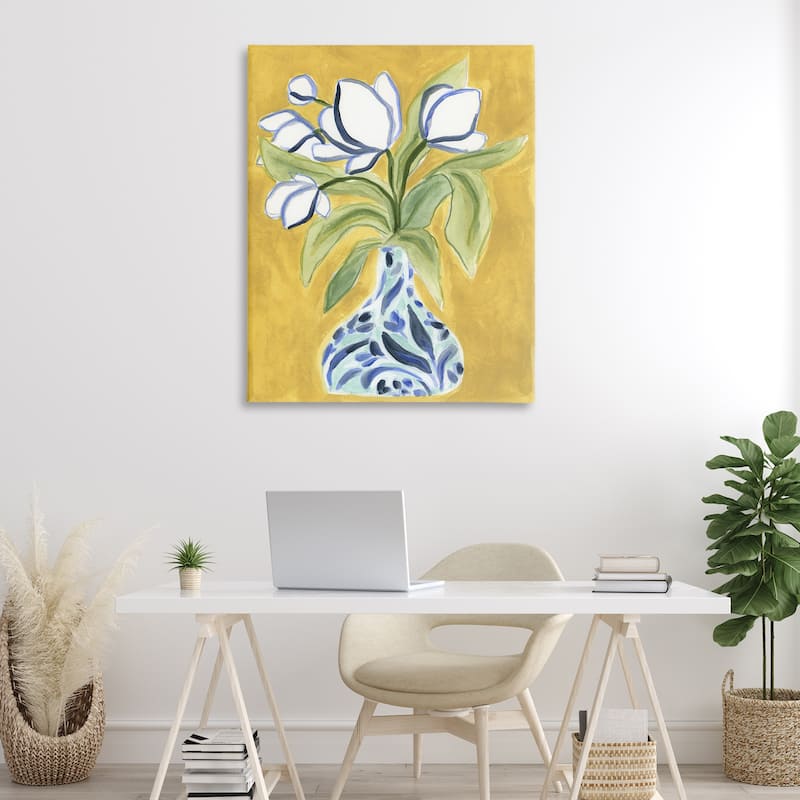 Stupell Bright Tulips in Vase Canvas Wall Art Design By June Erica Vess