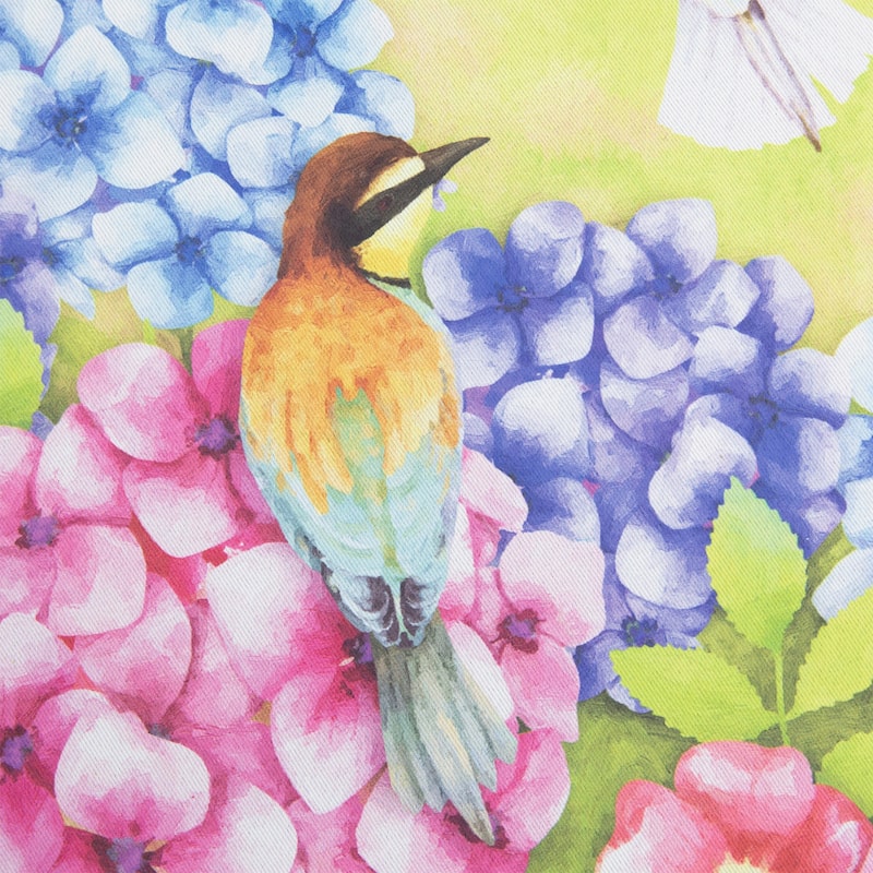 Welcome Floral Hummingbird Outdoor House Flag 28" x 40"