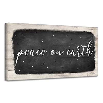 Ready2HangArt 'Peace on Earth I' Holiday Canvas Wall Art by Olivia Rose