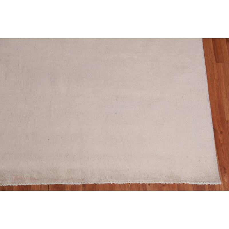 Hand Knotted Oriental 100% Wool Carpet Modern Modern Peach Gabbeh Area Rug - 10' 2'' X 10' 3''
