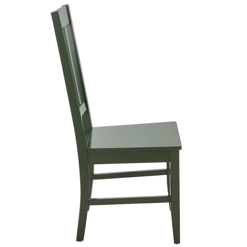 SAFAVIEH Home Roswitha Slat Back Side Chair - 18"W x 22"D x 39"H