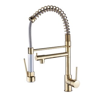 2-Function 1-Handle Commercial Pulldown Kitchen Faucet ...