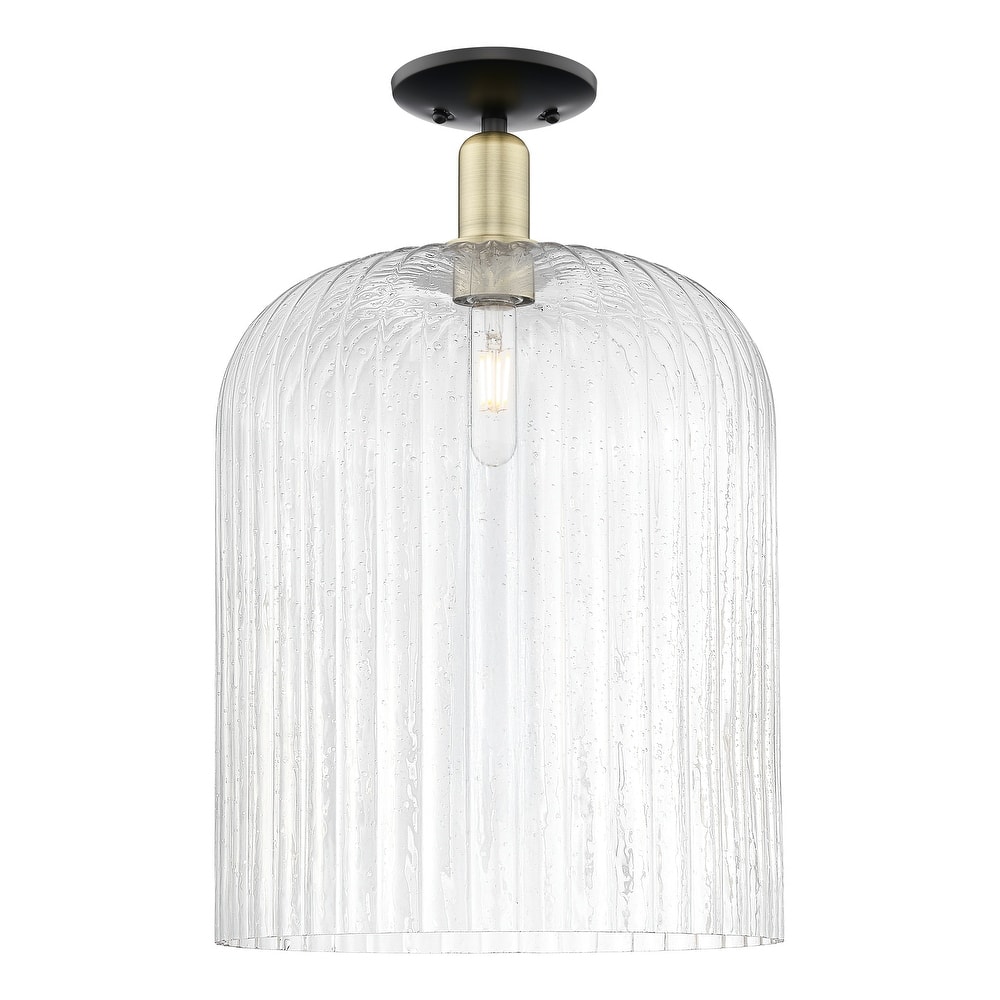 Innovations Lighting Downtown Urban - Bridal Veil - 1 Light 12" Semi-Flush Mount Light