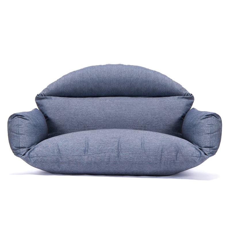 2-Person Hanging Egg Chair Cushion - Durable, Soft Outdoor Swing Seat Replacement - All Colors - Charcoal