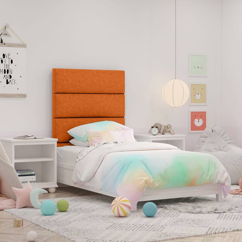 Jaxx Panelist Modern Padded Headboard - Set of 4 Fun Color Panels for Kids