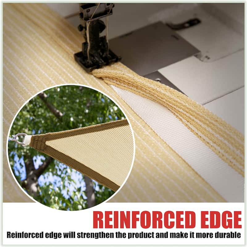 ColourTreeUSA Custom Size Green Rectangle Sun Shade Sail Canopy UV Block