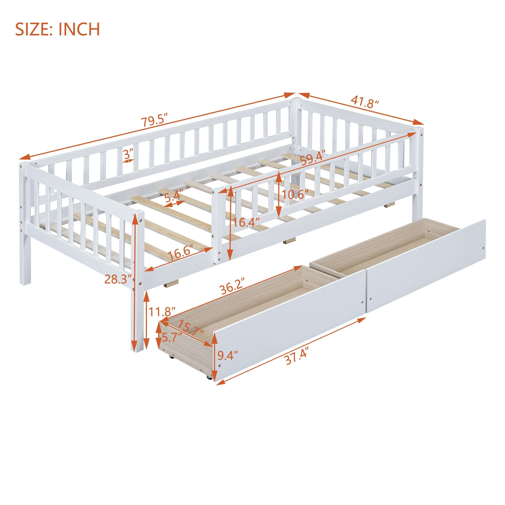 Girls twin daybed shop