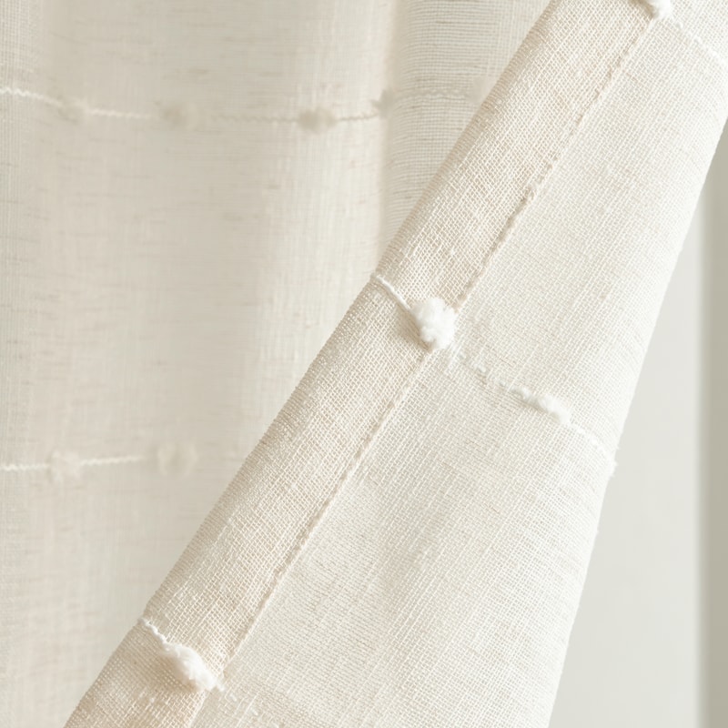 Lush Decor Farmhouse Textured Sheer Valance Single..