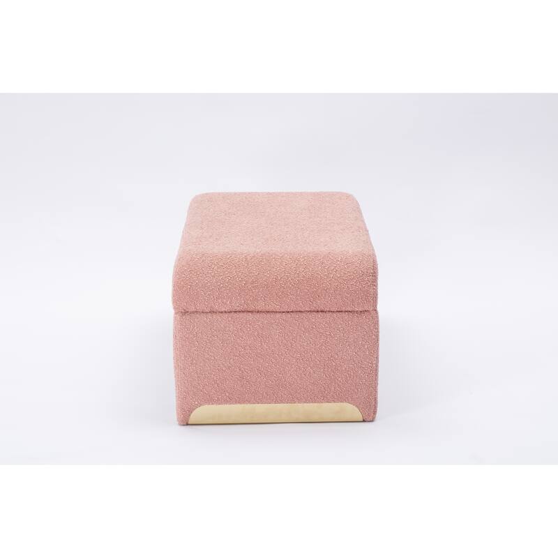 New Boucle Fabric Loveseat Ottoman Footstool Bedroom Bench Shoe Bench